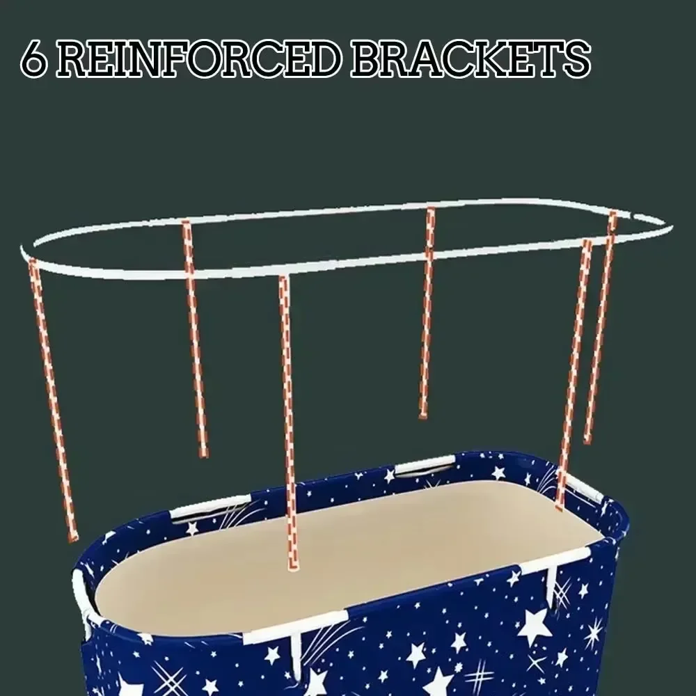 Foldable Bathtub Portable Baby Bath Tub Large Insulation Hot Tub for Baby Adult Sweat Steaming Foot Spa Bath Bucket Bathtubs - view 4