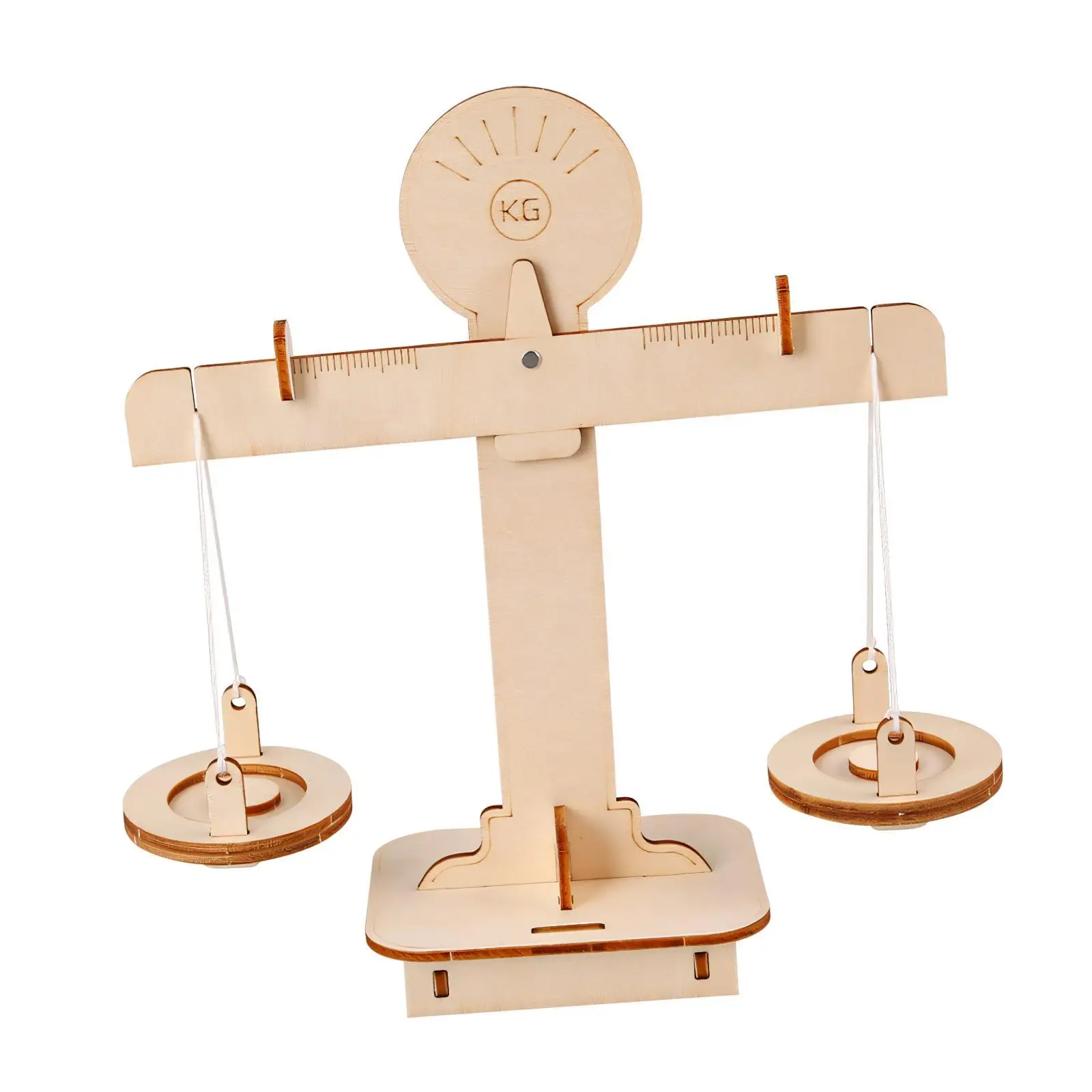 Drewniana waga balansująca dla dzieci, zestaw do samodzielnego montażu, edukacyjny zestaw do nauki matematyki i wczesnych zajęć naukowych.