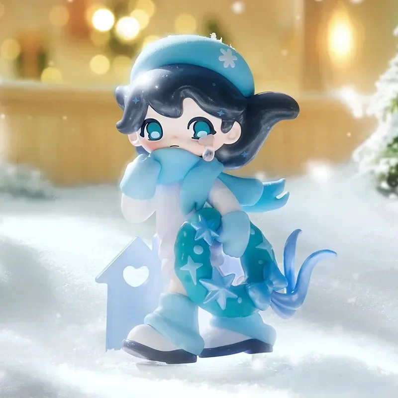 

POP MART AZURA Теплая рождественская серия слепая коробка Mystery Box Guess Bag игрушки куклы милые аниме фигурки настольные украшения коллекция