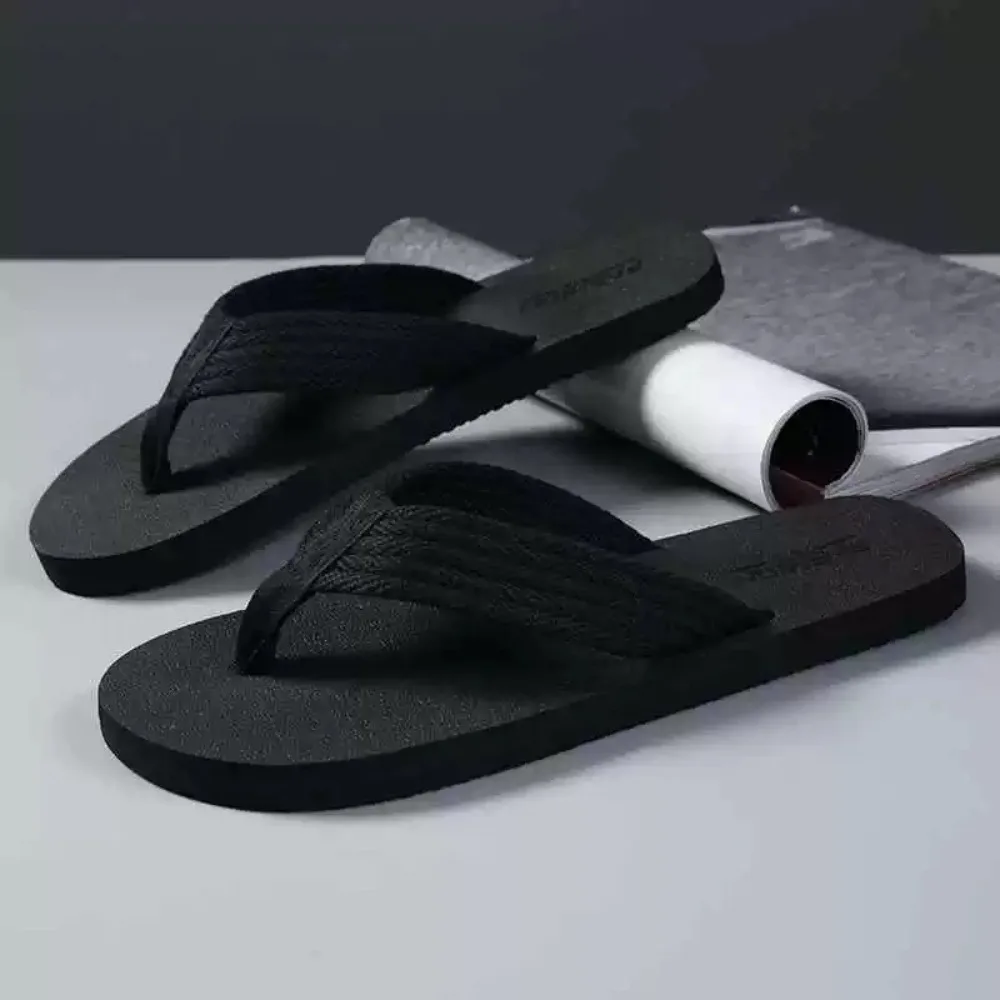 Fashion Korean Style Mens Flip Flops Summer Non Slip Comfortable Sandals Casual Slippers for Beach Pool Home