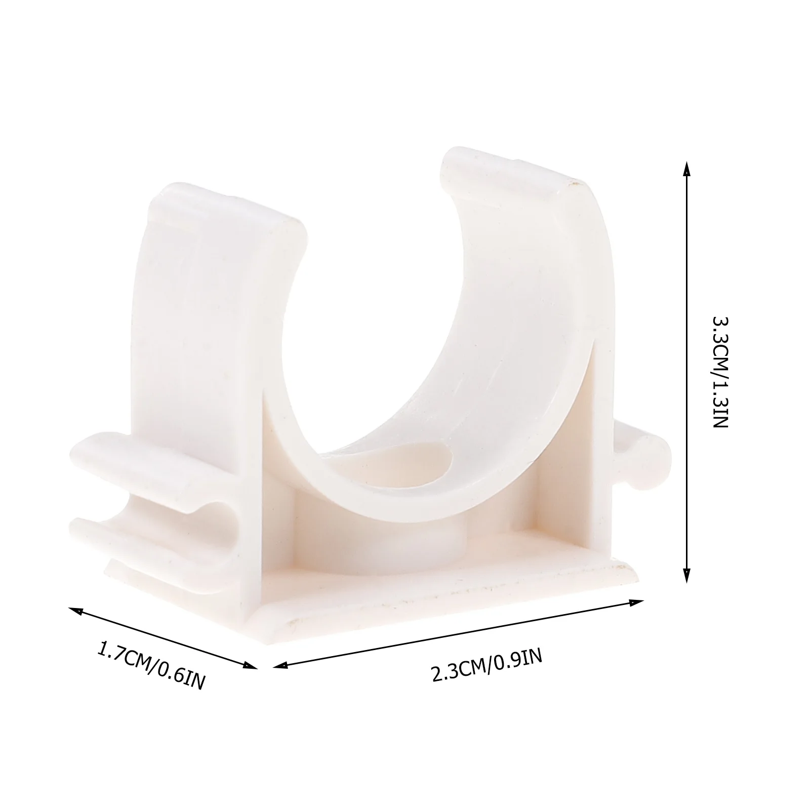 60 Pcs PVC 파이프 클램프 연료 튜브 장착 브래킷 용 견고한 내구성 호스 피팅 플라스틱 클램프 하드웨어