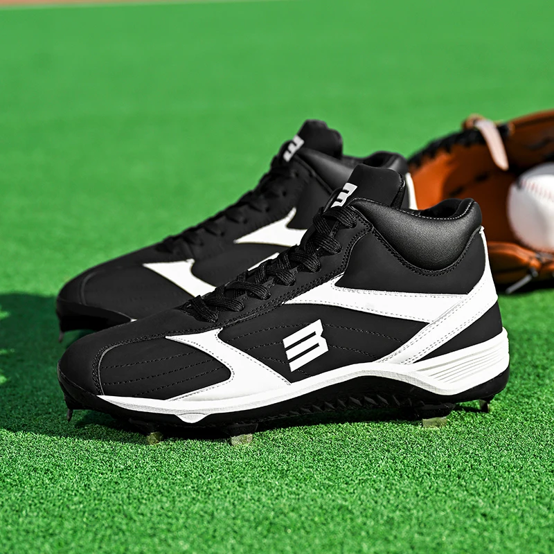 

Men's Professional Baseball Shoes in Plus Size 38-47, Softball Shoes, Anti Slip Outdoor Nail Shoes, Men's Training Shoes