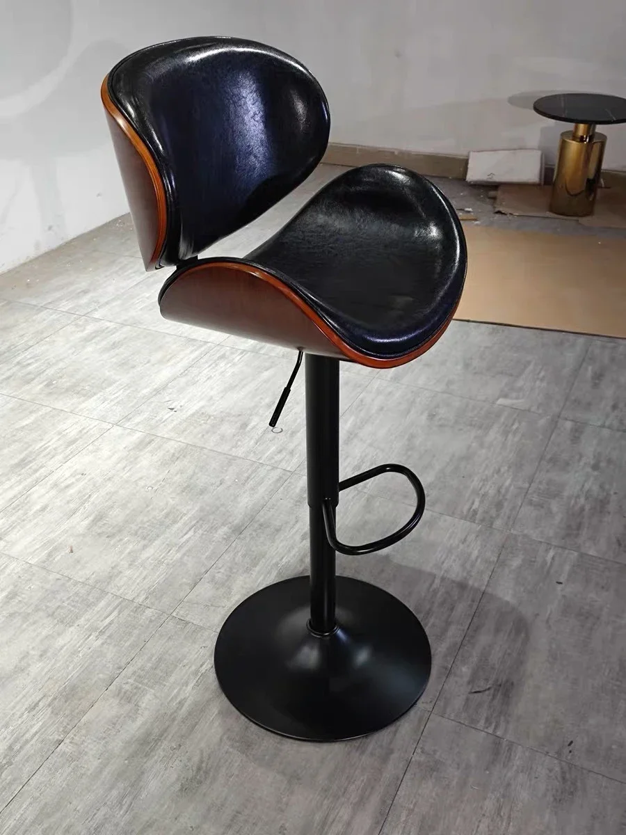 

For wholesale free sample household ironwork Leather cushion home dining kitchen restaurant bar high bar chair