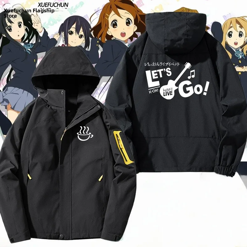 

Anime Girl Light Sound S Bag Jaet Hooded Coat ex Outerwear Polyester Nylon Cosite Fiber Youth Faion Windproof