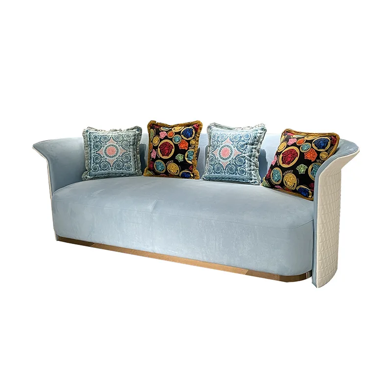 

Light luxury leather sofa