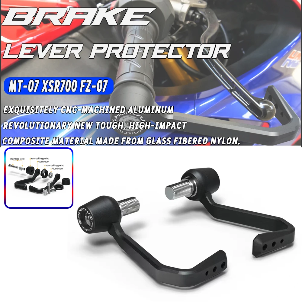 For Yamaha MT-07 XSR700 FZ-07 2013-2023 2022 2021 2020 Levers Guard Brake Clutch Handlebar Protector CNC Motorcycle Bow Guard