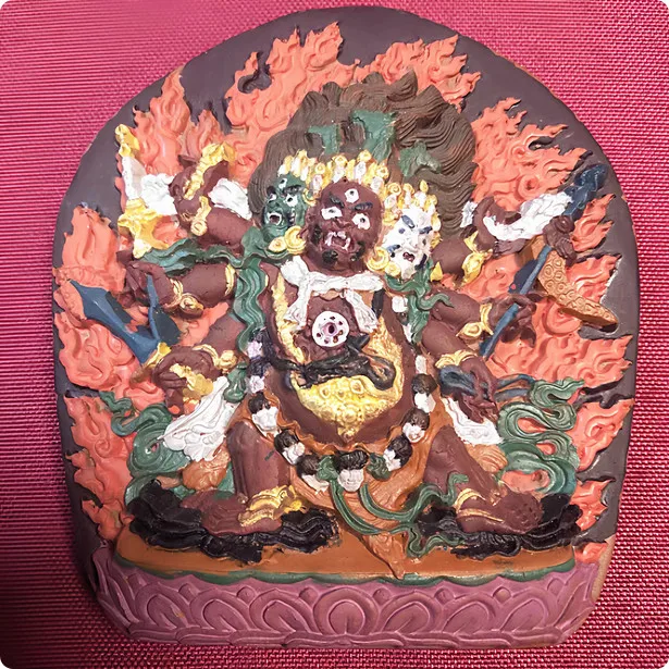 Tibet Hayagriva Tcha Tcha Tsa Tsa Statue Pendant