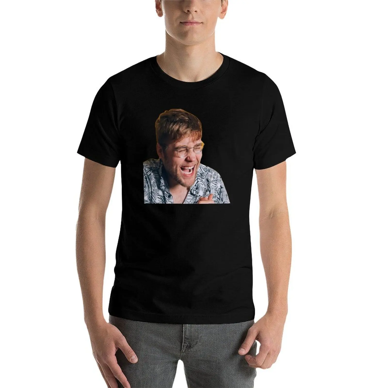 

Garrett Watts - Laughing T-Shirt mens graphic t shirts t shirt custom print T-Shirt