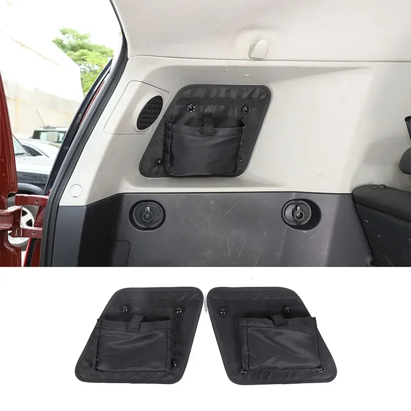 For Toyota FJ Cruiser 2007-2021 Oxford Cloth Black Car Rear Door Window Storage Bag Tools Organizer Car Accessories