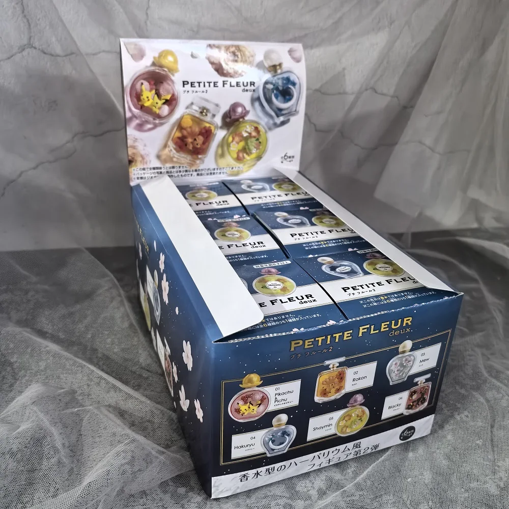 

RE-MENT Pokemon Perfume Bottle Scenery Vinyl Face Blind Box Toy Action Figure Toys Anime Ornaments for Kids