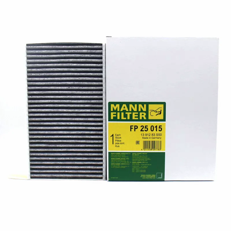 MANNFILTER FP25015 Cabin Air Filter For TESLA MOTORS Model 3 06.2018- Model Y 01.2021- 110768100A 110768100B 110768100C