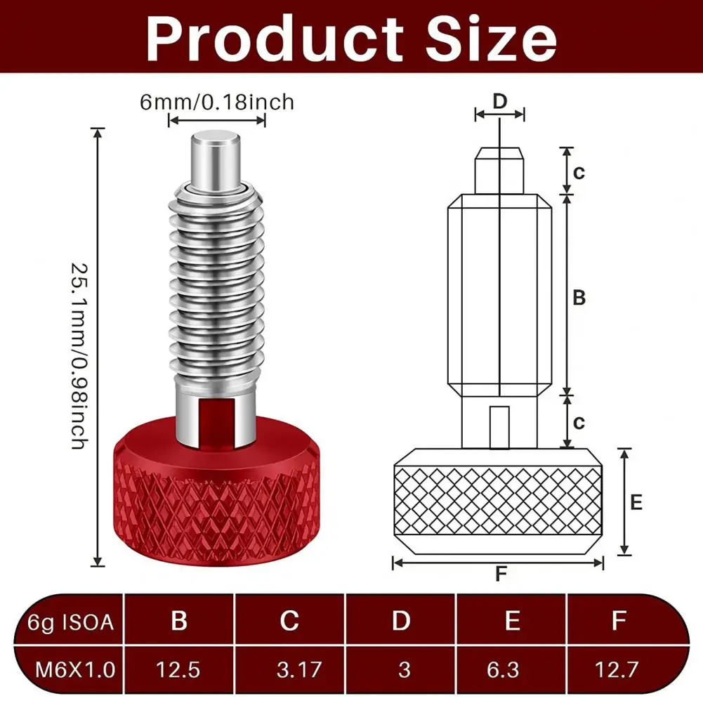 Packout Handle Release Pins Corrosion Resistant Quick Release Lock Pins for Packout Handle Retractable Spring Plunger Pins Set