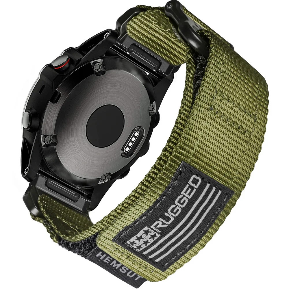 

For Garmin Watch Band Quickfit 20 22 26mm Nylon Sports Military Wrist Strap Compatible Fenix/Forerunner/MK3/MARQ/Tactix