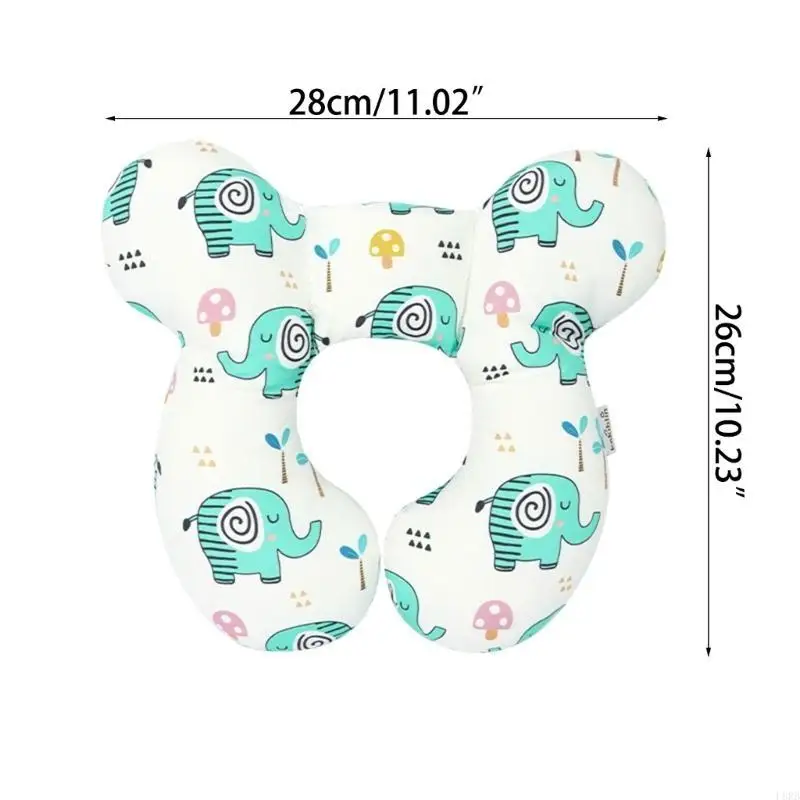 وسادة سفر للسيارة لمقعد السيارة لدعم الرقبة والوسائد لحديثي الولادة وسادة نوم كرتونية للسفر L8RB