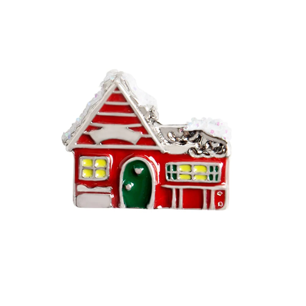 10pcs Christmas House Floating Charms for Living glass locket necklace bracelet watch