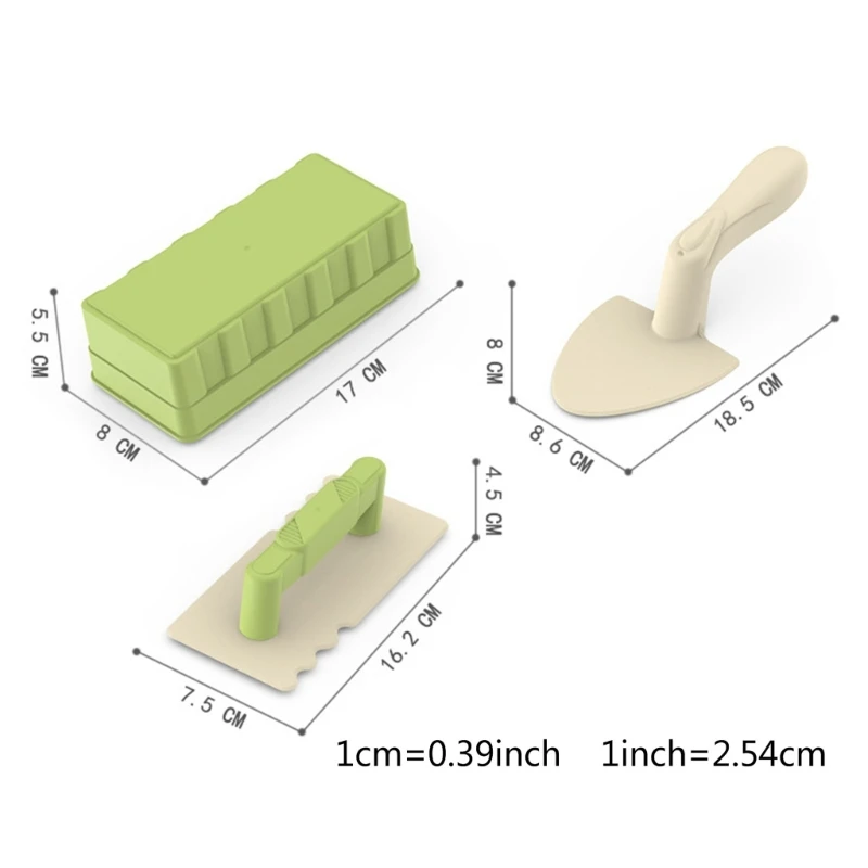 

3pcs/set Castle Sand Snow Brick Portable Children Kids Educational Mould Toy Building Summer Sandcastle Seaside Sand Toy