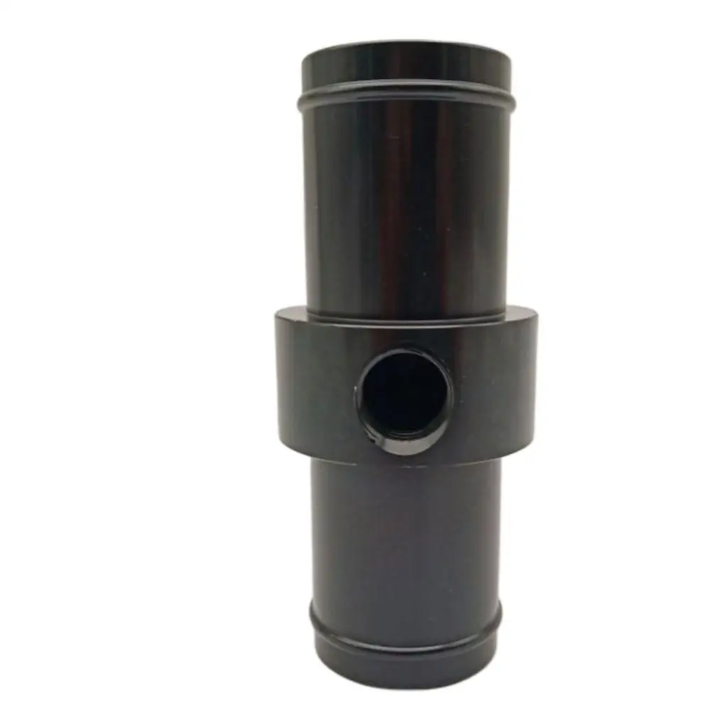 Adaptador de temperatura de mangueira de radiador em linha preto de alumínio 3/8 NPT