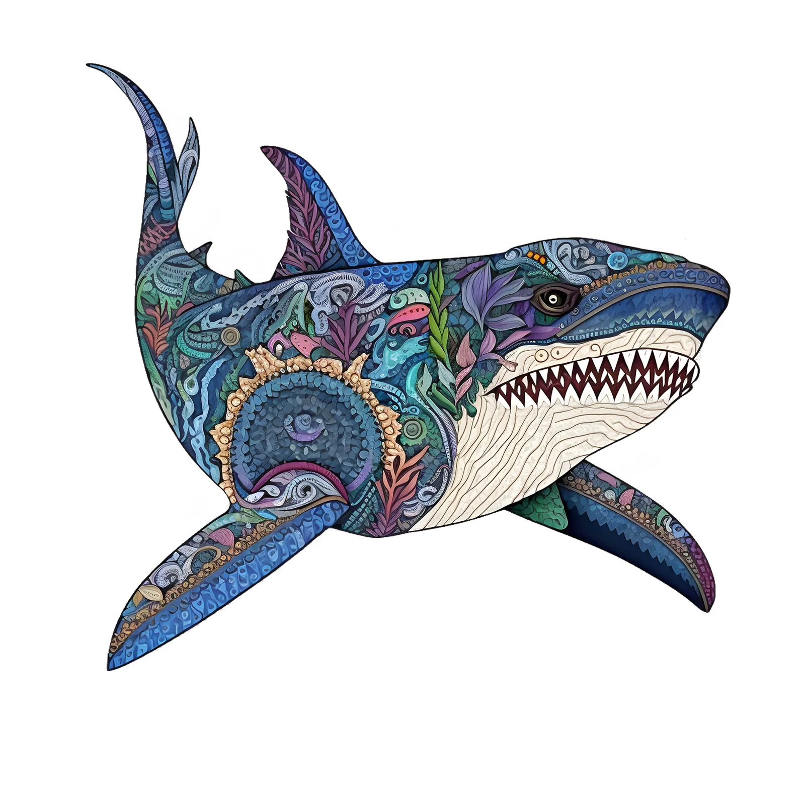 

Cute whale patterned wooden puzzle, irregular animal shaped wooden puzzle, adult puzzle education toy, birthday gift