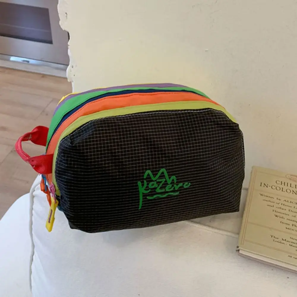 

Многофункциональная косметичка-органайзер из нейлона с множеством отделений, водонепроницаемая, для путешествий, с застежкой-молнией, для мелочей и туалетных принадлежностей