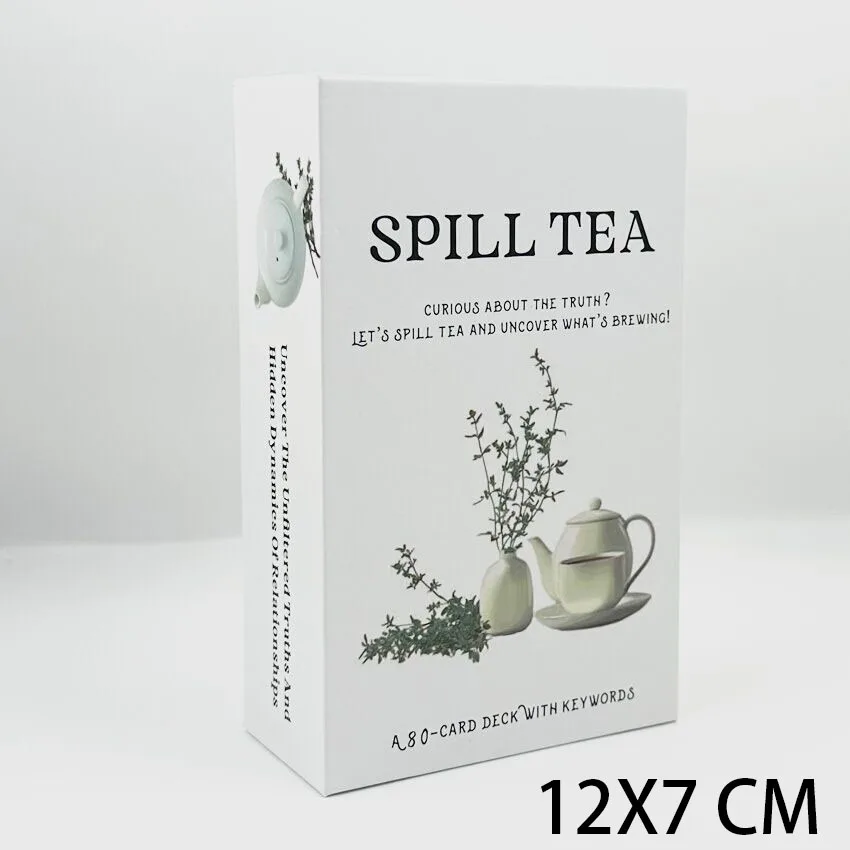 12x7 cm Spill Tea Oracle Deck Card Games No Manual