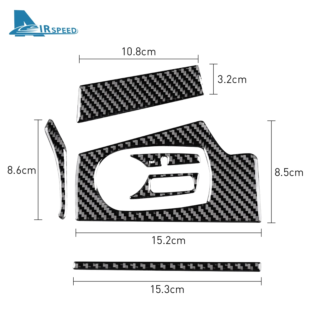 LHD Carbon Fiber for BMW Z4 E85 E86 2003-2008 Accessories Car Headlight Switch Button Frame Panel Sticker Interior Trim Styling view 3