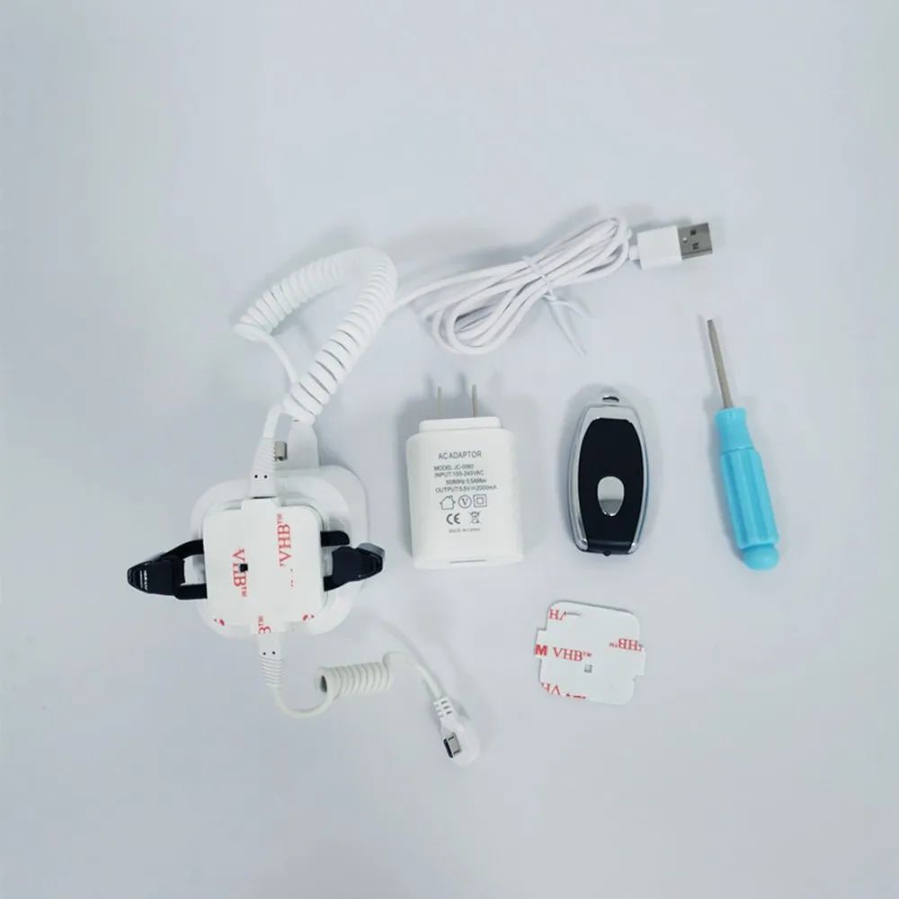 Retail Merchandise Security Display Stand voor mobiele telefoon Anti-diefstal displayhouder met alarm en oplader