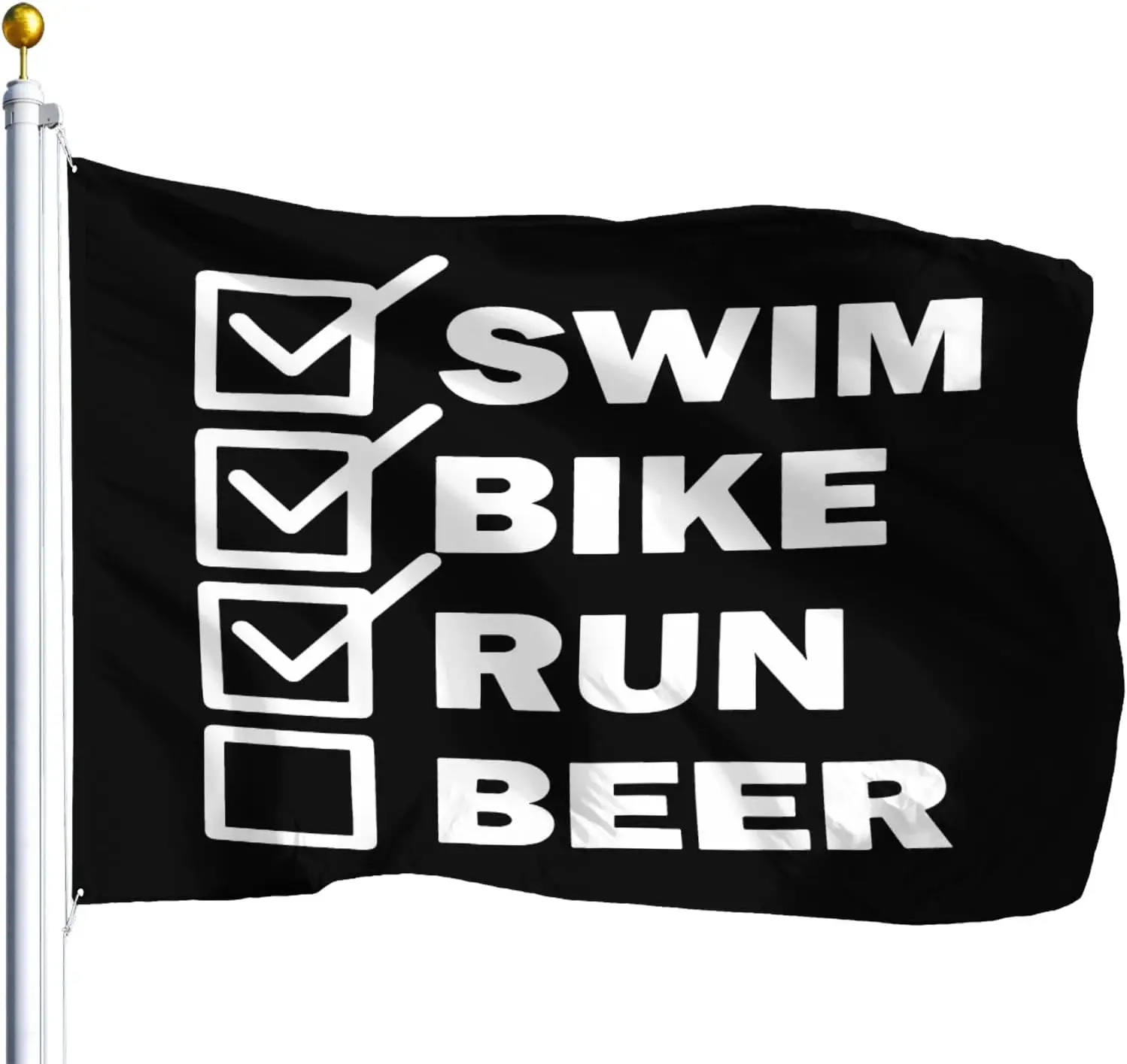 Flagnshow 100% Polyester Triathletes Swim Run Flags