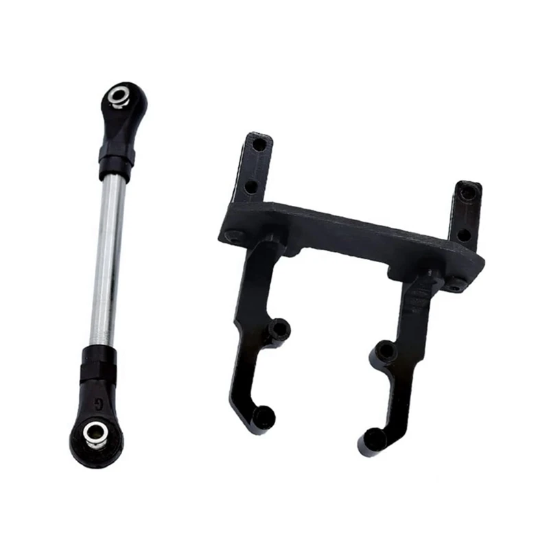 

Black Servo Mount Stand With Steering Link Rod For Axial SCX10 II 90046 90047 1/10 RC Crawler Upgrade Parts