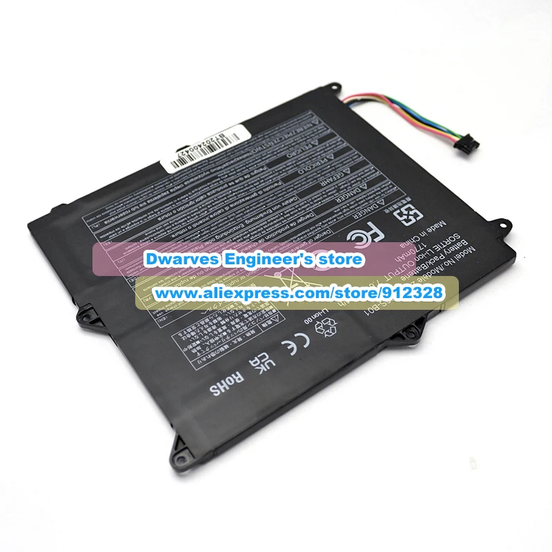 Imagem -05 - Bateria Li-ion Recarregável para Panasonic Substituição para Cf-xz6 Series Laptop 1770mah 14wh Novo 2424866s-b01 7.6v