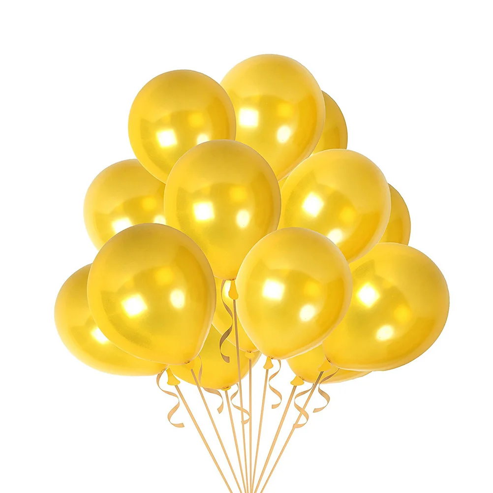 

24 Pcs Birthday Balloon Set Balloons Sequin Emulsion Golden Sequined Decoration