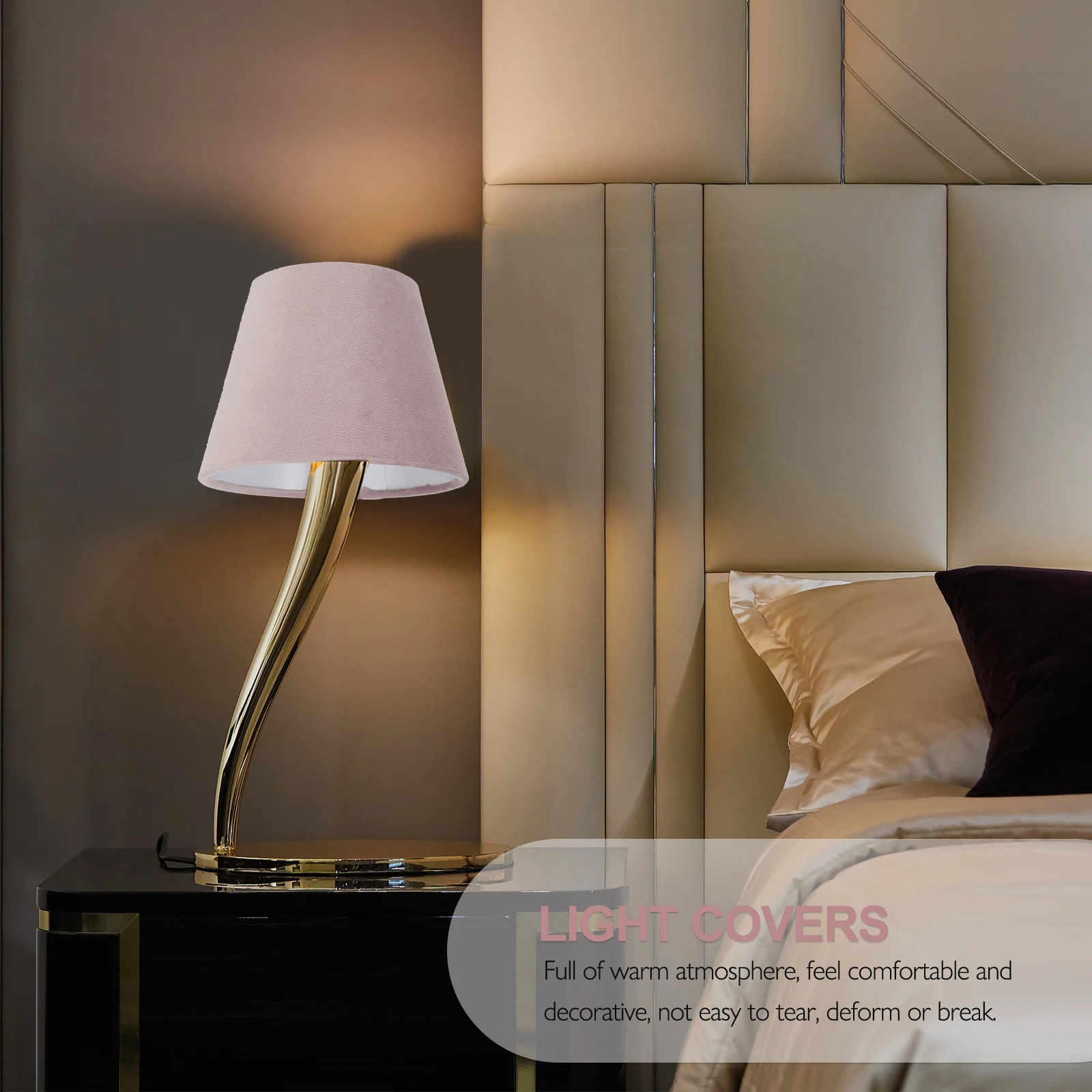 

Small Vintage Drum Lamp Shade for Table Lamp Cover Durable Sturdy Iron Bracket Household Light Cover Table Light Shade