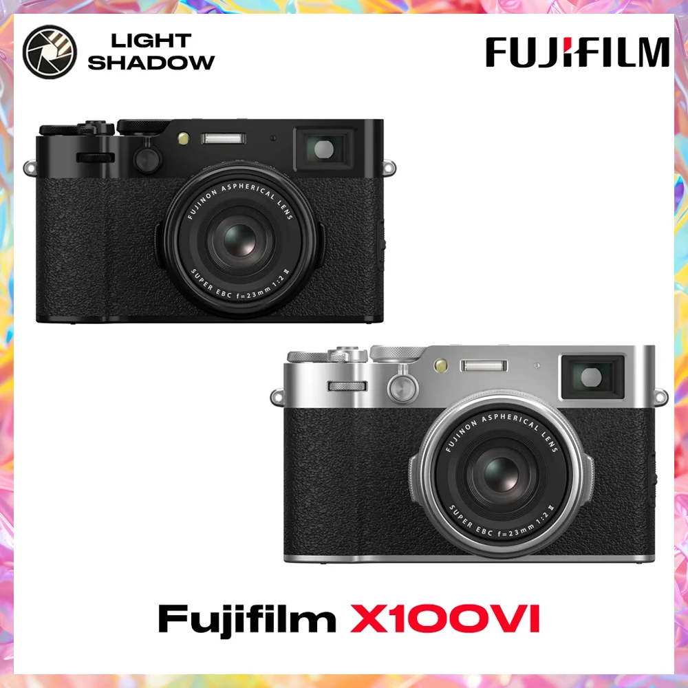 Fujifilm X100VI Digital Camera - 40MP Compact Camera IBIS Hybrid Viewfinder 23mm F2 Film Sim 4K