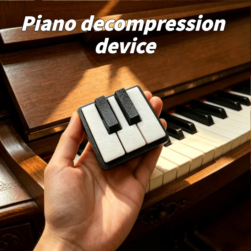 Piano Keyboard Press-Type Stress-Relieving, 3D Printed Press-Type Desktop Ornam…