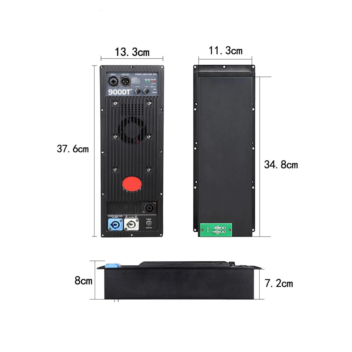 900DT 800 واط لوحة مكبر للصوت مكبر صوت مكبر كهربائي مجلس مع مكبر للصوت التبديل تشغيل/إيقاف كتم الصوت ، تيار مستمر ، حماية ماس كهربائى #2