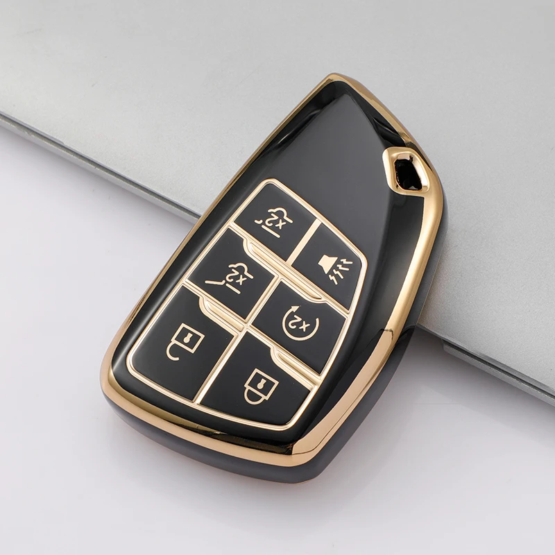 For GMC Yukon for Chevrolet Suburban Tahoe Buick ENVISION S Plus Avenir 5/6 Bottons Car Key Case Key Fob Cover Smart Key Shell