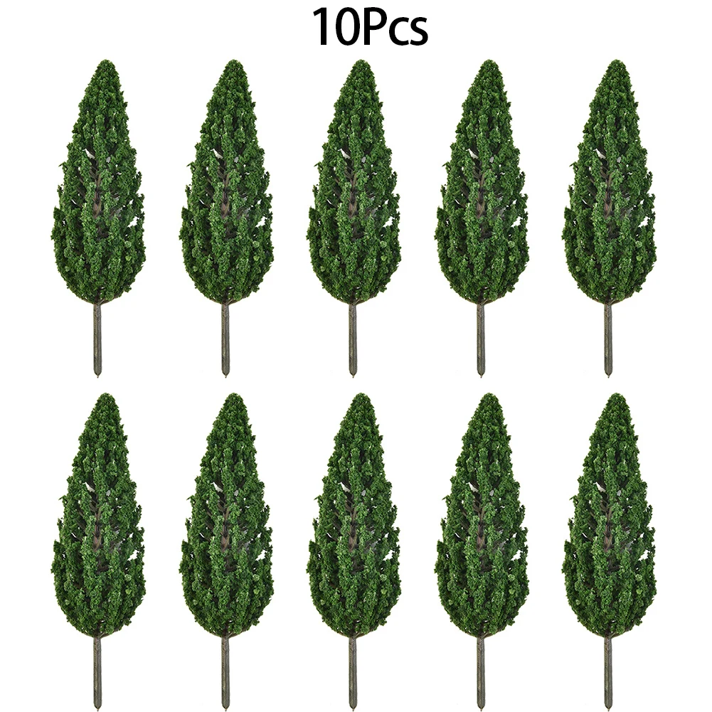 10pcs Mini Simulated Tree Pine Model For Sand Table Layout Flowerpot Landscaping Making Desktop Decoration Children Toy 15cm