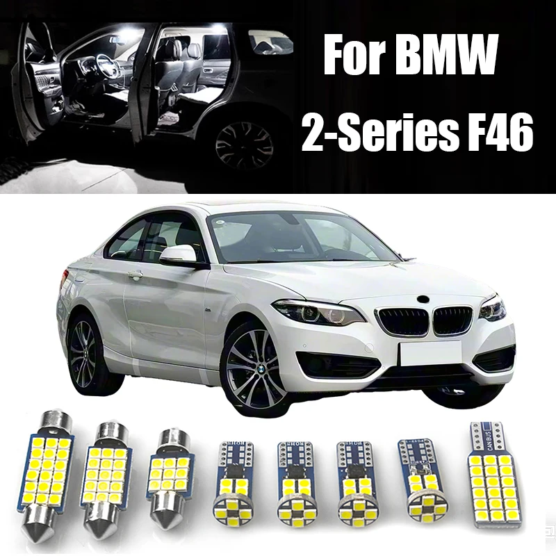 BMW 2 シリーズ F46 13 個車の LED 電球インテリア読書灯グローブボックストランクライトフットウェルライトアクセサリー