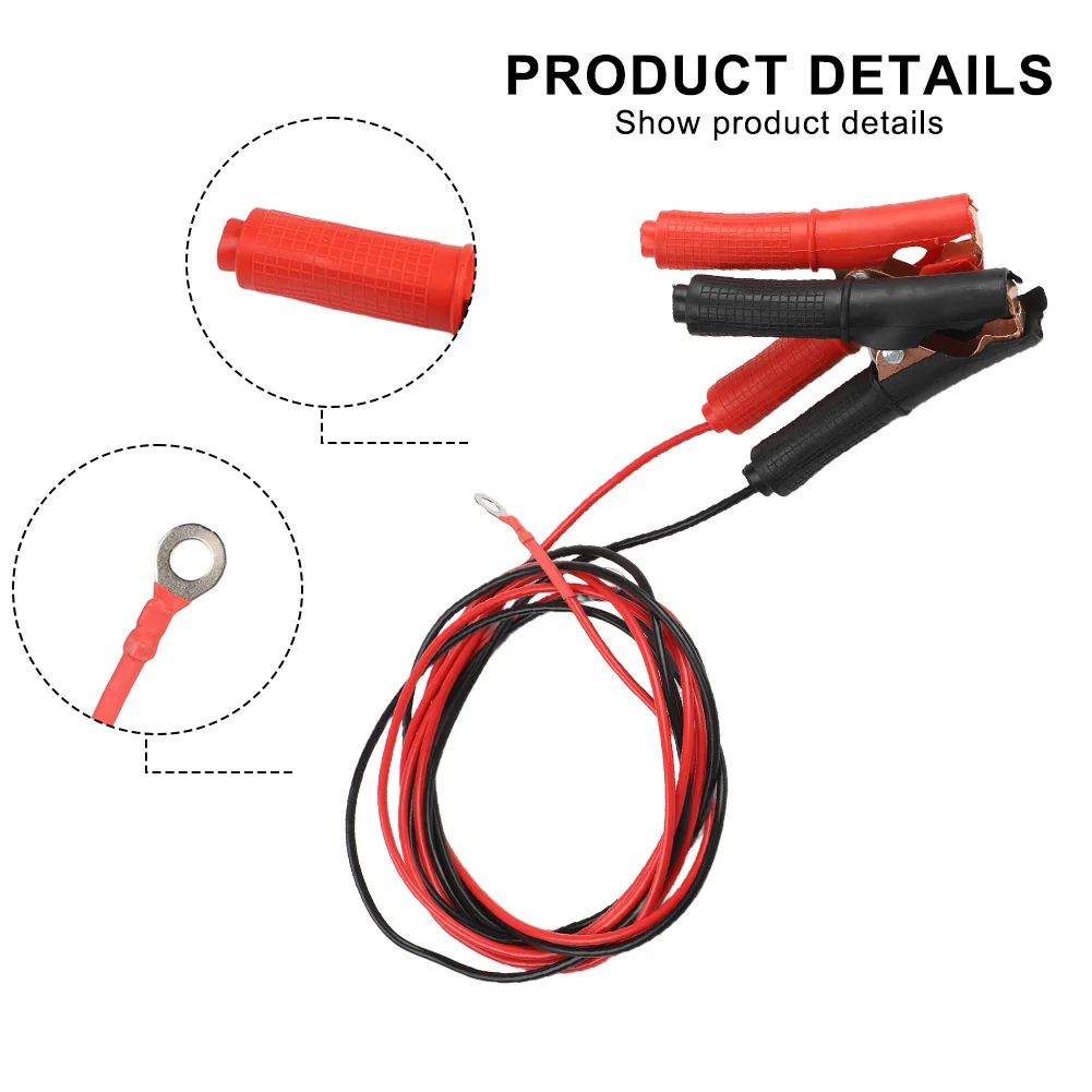 12V 24V Clips Car Battery Charging Jump-Starting Vehicle Tinned Copper Terminals Copper Wire Easy To Use Powerful Performance