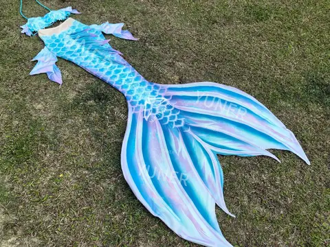 MRYUNER Orijinal Koi Denizkızı Mahina Büyük Balık Kuyruğu Oceanarium Ücretsiz Dalış Mayo Fotoğraf Özelleştirilebilir Boyut