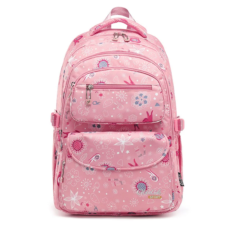 New Large School Bags Cute School Backpack Printed Waterproof Backpack Primary Schoolbag for Teenager Girls Kids Mochila