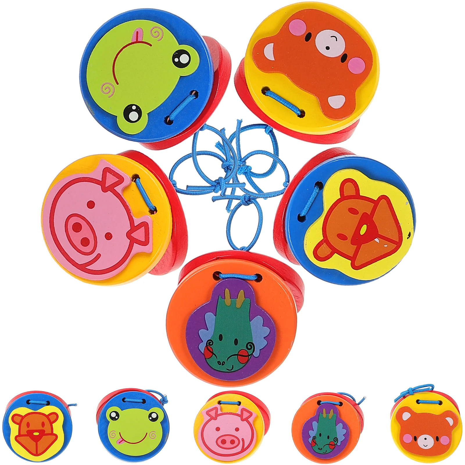 10 Pcs Percussion Orff Castanets Toddler Toy Kids Instrument Wooden Musical Toys Education