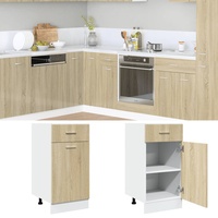 VidaXL thrust under wardrobe Lyon Sonoma Oak 40x46x81.5 cm woodwork fabric