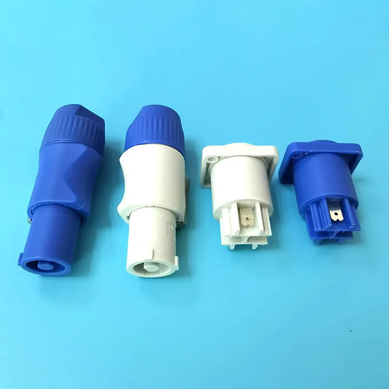 3pin Powercon Xlr Connector Lockable Cable male female Chass Socket Electric Drill LED Screen Stage Lighting Power adapter K5