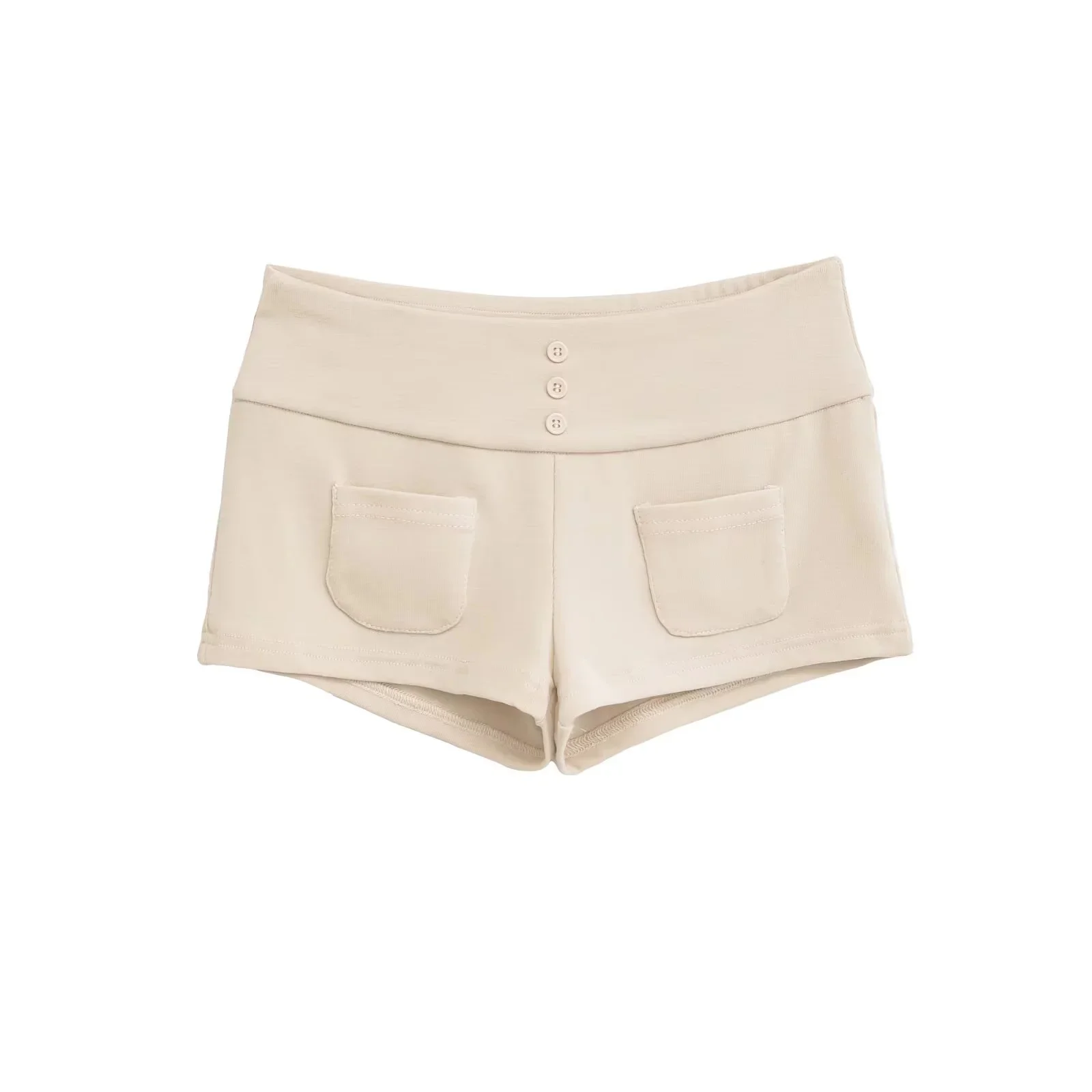 Low Waist Short Pants Women's Spring Summer Outdoor Wear Three Button Pocket Tight Sexy Butt Covering Ultra Short Casual Hot ...