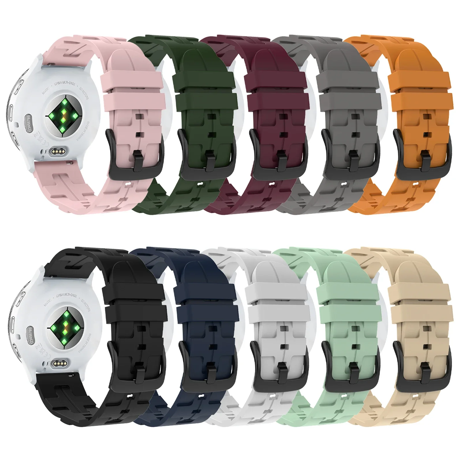 Silicone Breathable Strap For Xiaomi Watch Color 2 Band For Xiaomi Mi Watch S2 S1 Pro Soft 20mm 22mm Sports Replacement Bracelet image 3