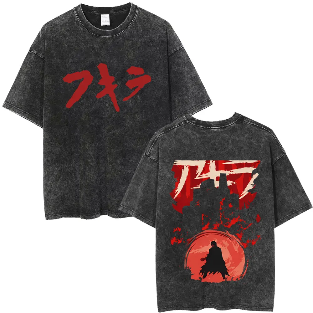 Gewaschenes Vintage Anime Akira Japanischer Science-Fiction-Cartoon-Film Shotaro Kaneda T-Shirt für Männer und Frauen 90er Manga Übergroße T-Shirts – Detail 7
