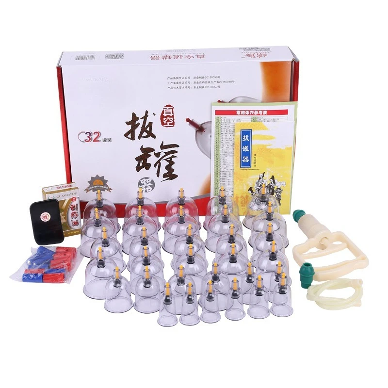 

Cupping Therapy Set Vacuum Cupping Set Suction Cups Massage Chinese Medicine Anti Cellulite Physiotherapy Jars For Body Massager