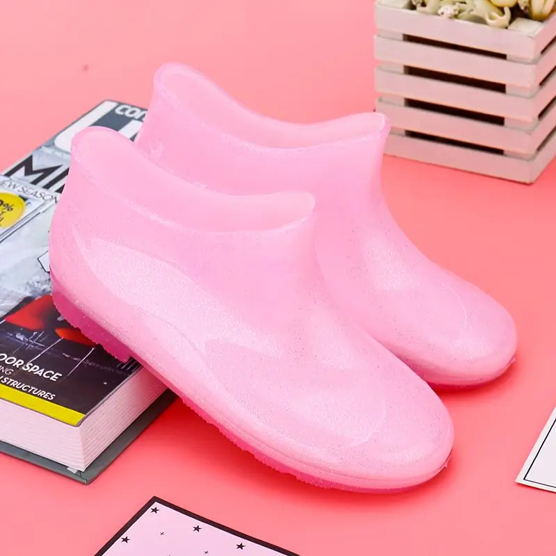 

Детские нескользящие непромокаемые резиновые сапоги для девочек, школьные непромокаемые резиновые сапоги с дизайном принцессы, детская обувь для воды