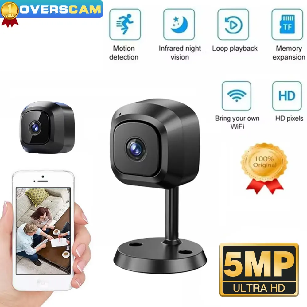 

5-мегапиксельная радионяня, аккумулятор, беспроводная IP-камера, небольшой рекордер, микро-умная домашняя камера ночного видения для обнаружения человека, O-Kam