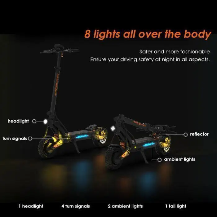 KuKirin G2 Master Foldable Electric Scooter Wheels 60KM/H 2 x 1000W Motor 52V 20.8Ah Battery 70Km Range Two-wheel Scooter